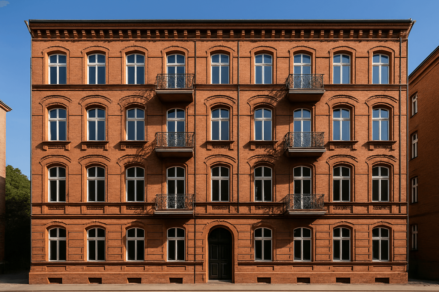 Altbau im Kaskelkiez mit Balkon