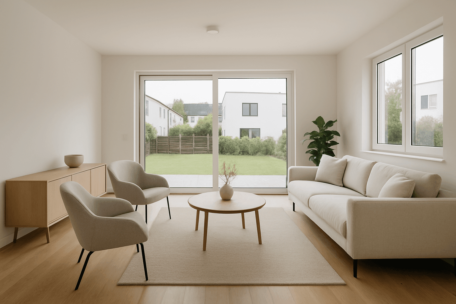 Modernes Einfamilienhaus mit Garten Bild 2