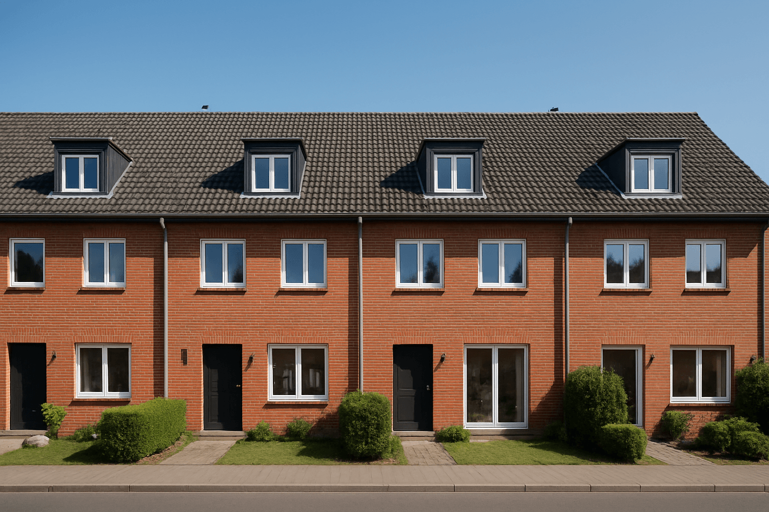 Modernisiertes Reihenhaus mit Garten
